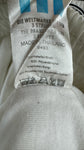 Vintage Adidas Sportjacke 90s Nylon Crest Logo Weiß 50 M