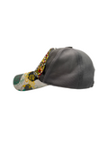 00s Ed Hardy Trucker Mesh-Cap Rhinestone Grau Bunt 58 cm
