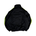 Vintage Adidas Sportjacke 90s Firebird Schwarz Grün D5 M