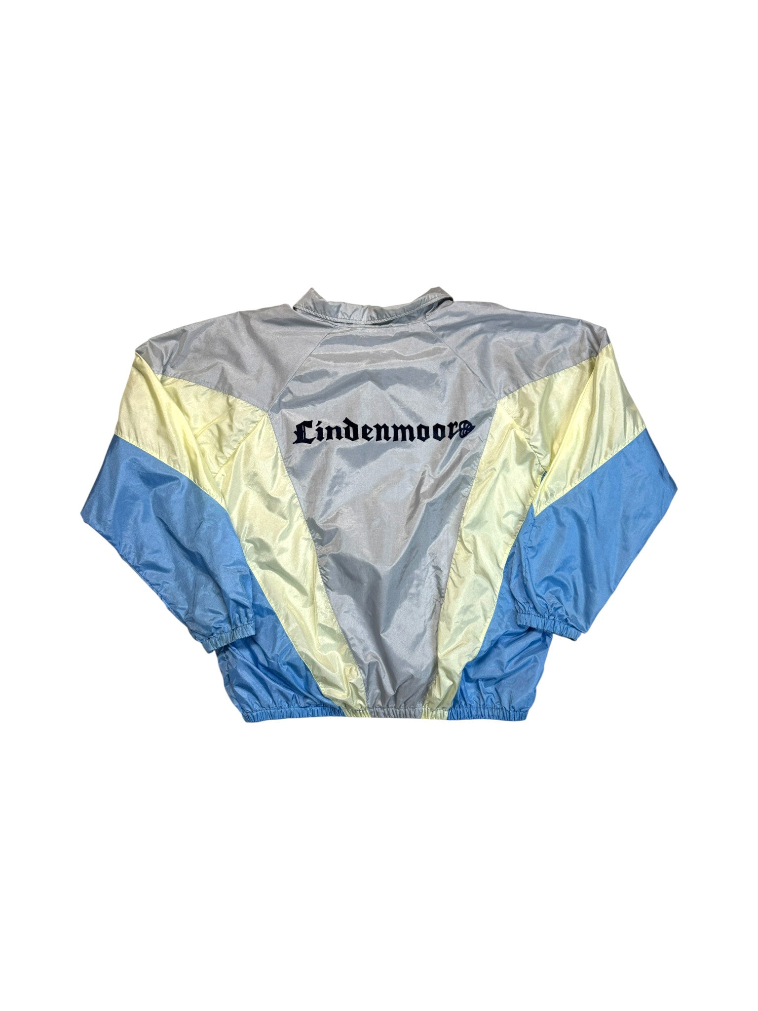 80s Adidas Sportjacke Nylon "Lindenmoor" Grau Blau D8 XL