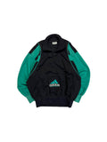 90s Adidas Equipment Sportjacke "SV Calberlah" Schwarz Grün D9 XL