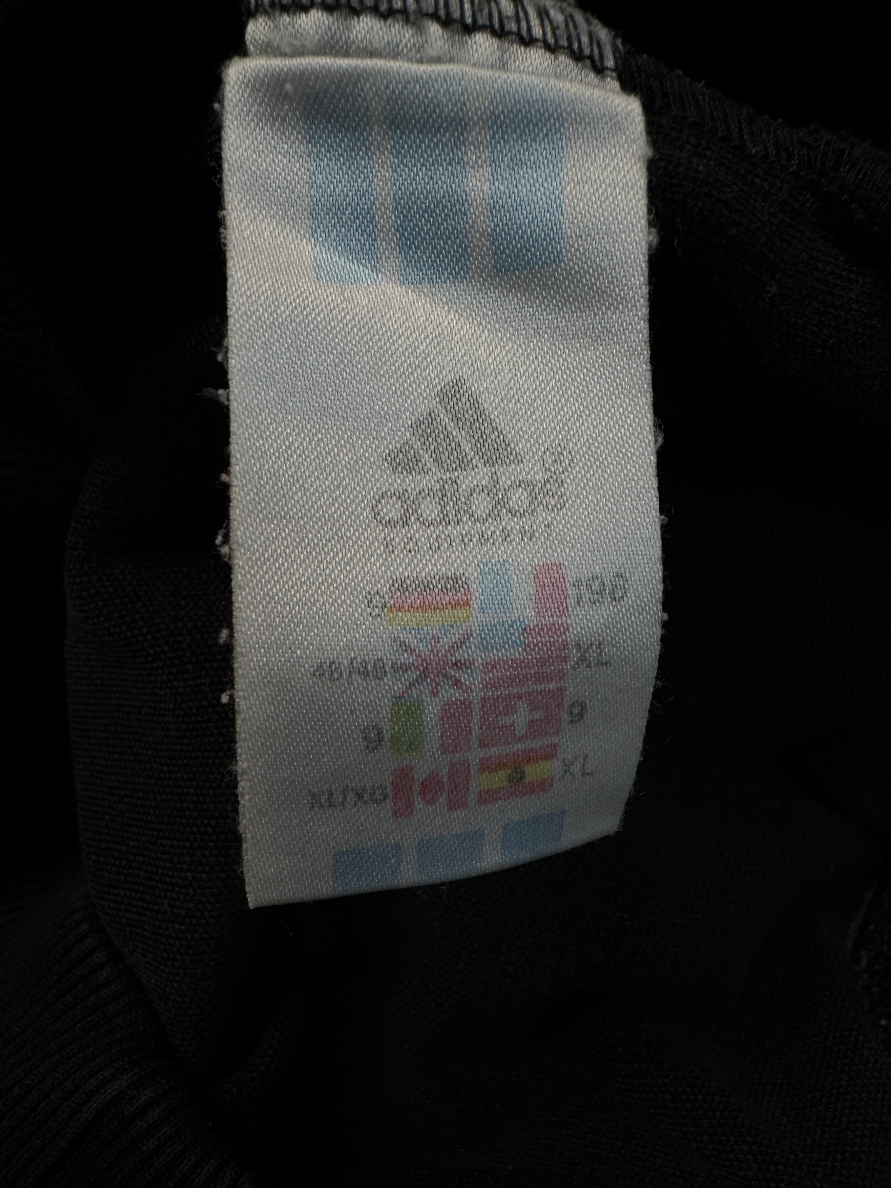 90s Adidas Equipment Sportjacke "SV Calberlah" Schwarz Grün D9 XL