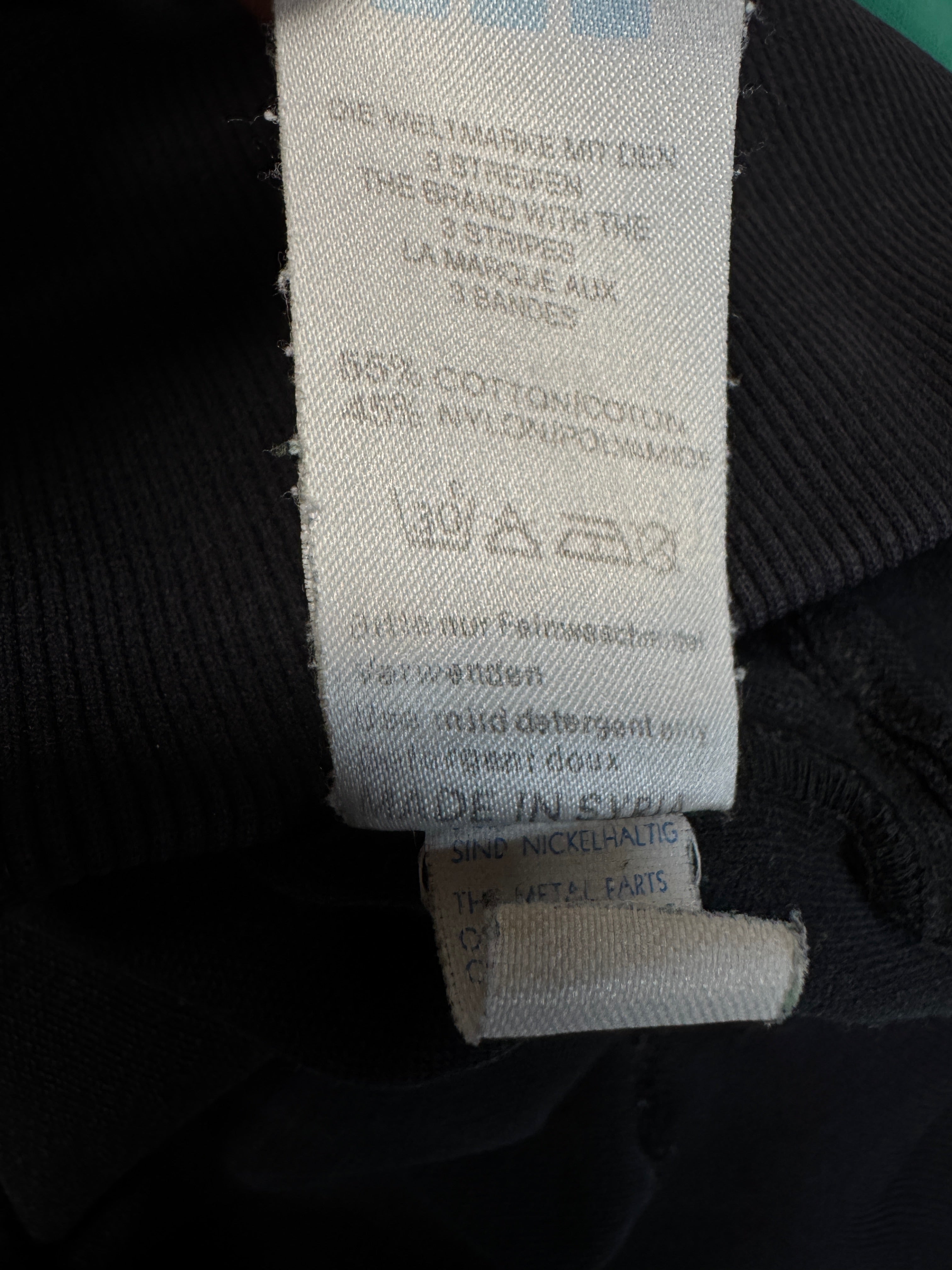 90s Adidas Equipment Sportjacke "SV Calberlah" Schwarz Grün D9 XL