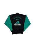 90s Adidas Equipment Sportjacke "SV Calberlah" Schwarz Grün D9 XL