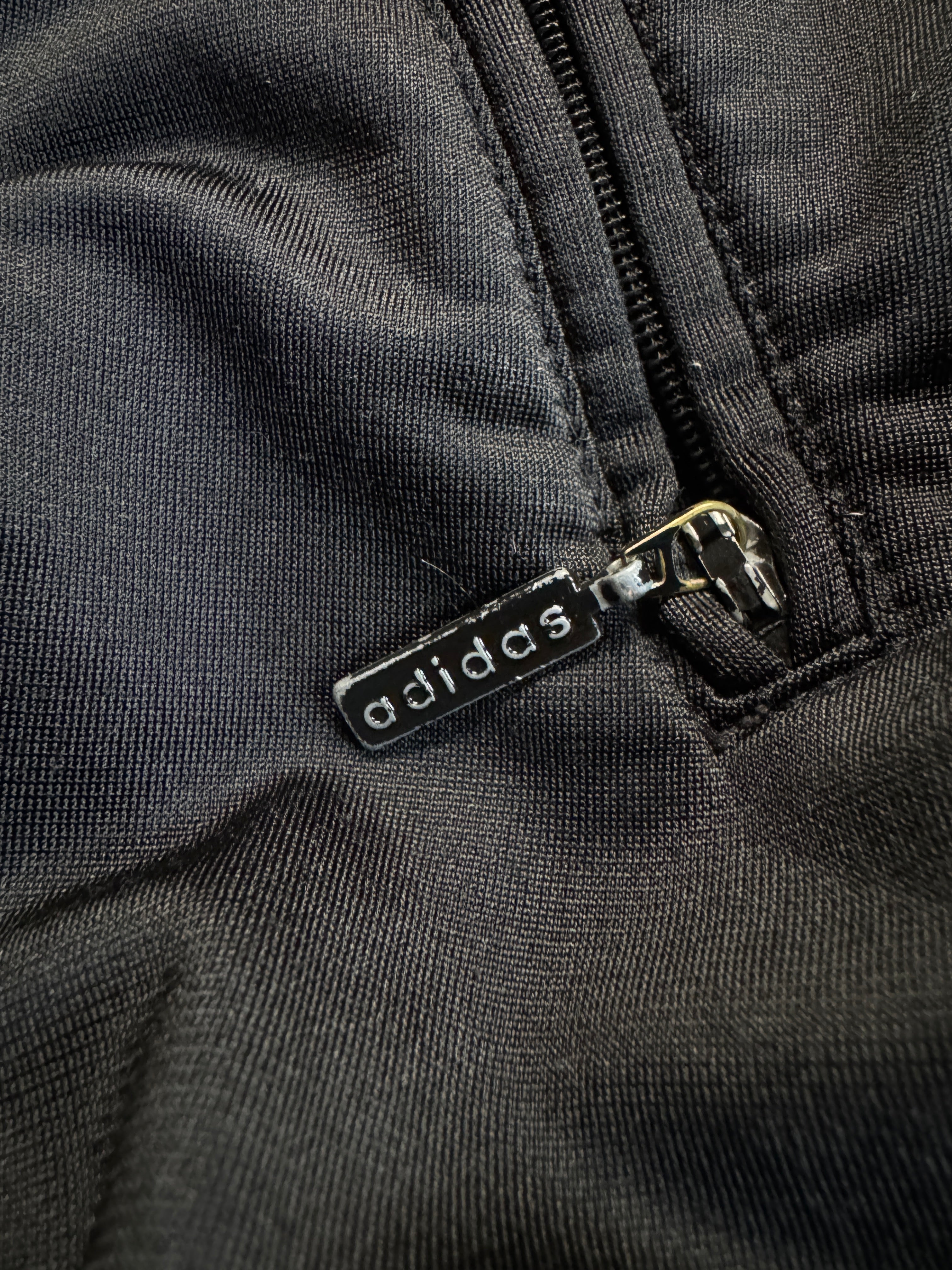 90s Adidas Sportjacke "Sitor" Schwarz Grün L-XL