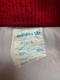 70s Adidas Winterjacke Made In Hong Kong Rot Weiß M-L