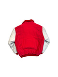 70s Adidas Winterjacke Made In Hong Kong Rot Weiß M-L