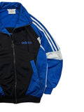 90s Adidas Sportjacke "Training" Blau Schwarz D5 M