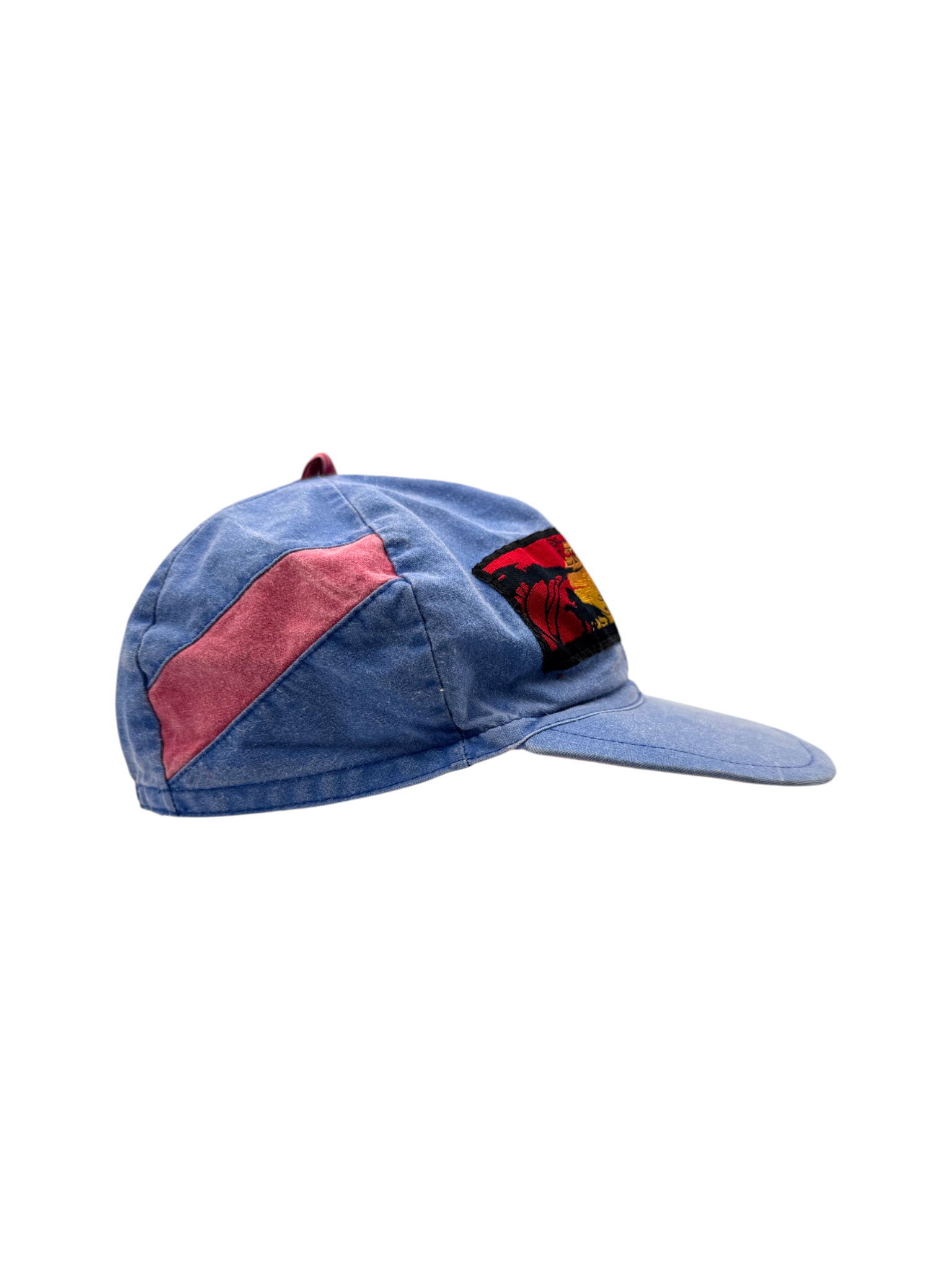 90s Disney Cap Lion King Elastic Back Blau Rot