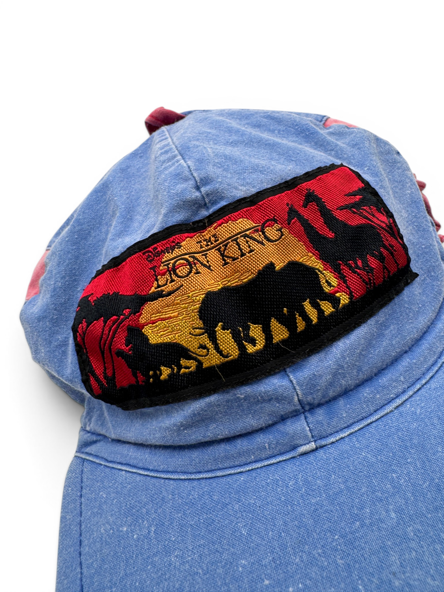 90s Disney Cap Lion King Elastic Back Blau Rot