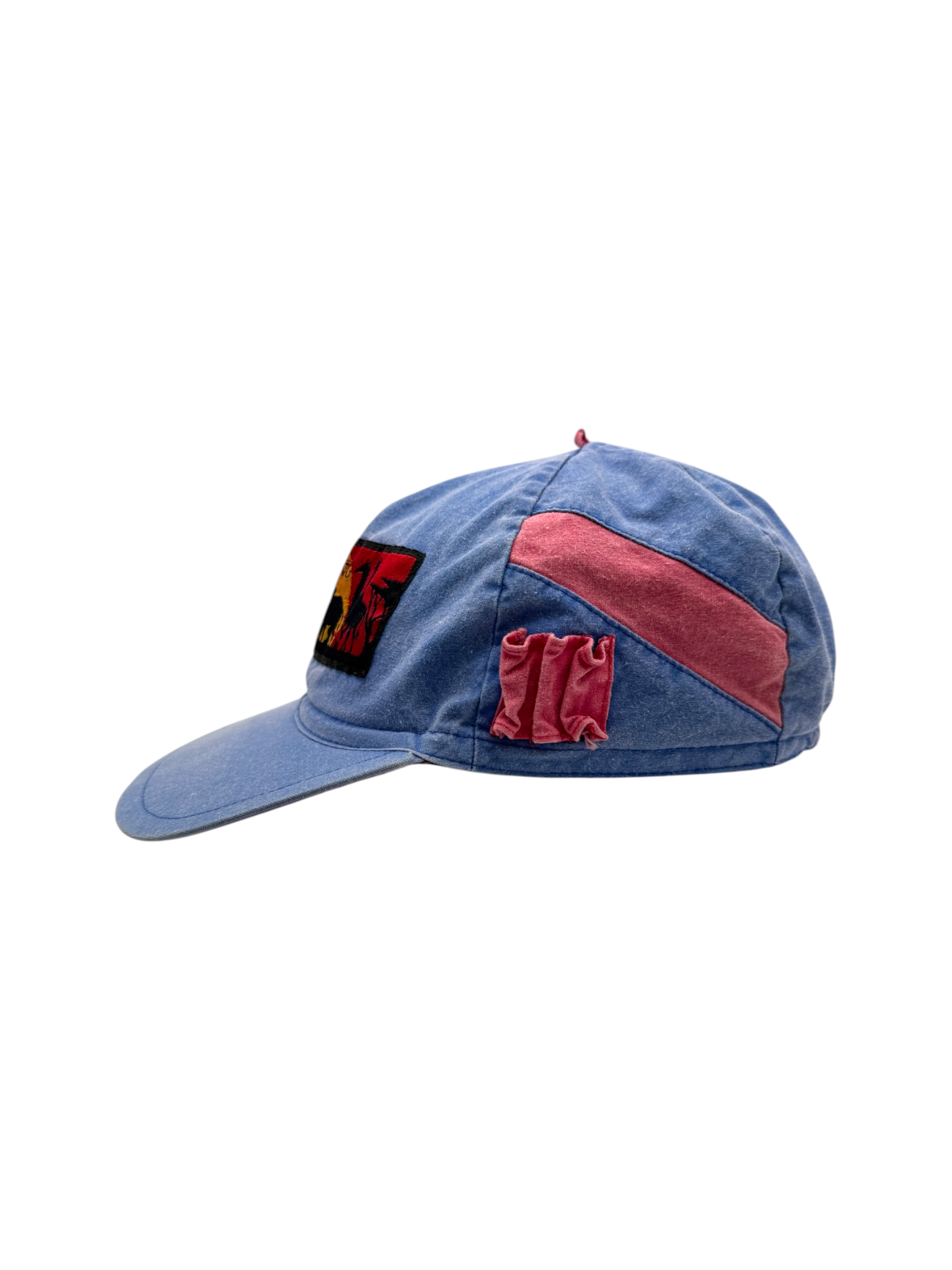 90s Disney Cap Lion King Elastic Back Blau Rot