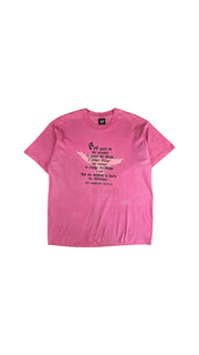Vintage Screen Stars Shirt 90s "god grant me the serenity to..." Made In USA Single Stitch Ausgewaschen Rosa XL