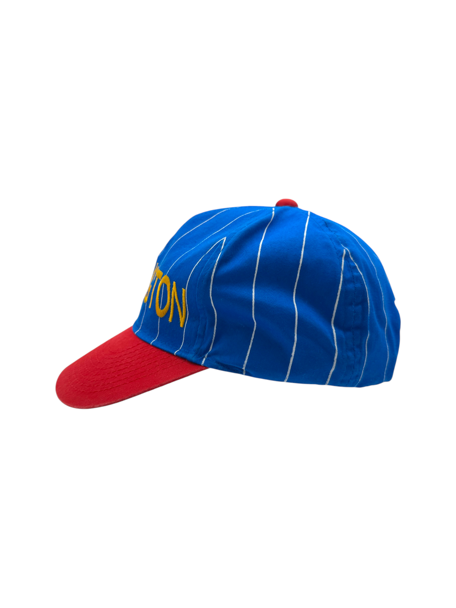 90s Tourist Cap Washington Gestreift Blau Rot 58 cm