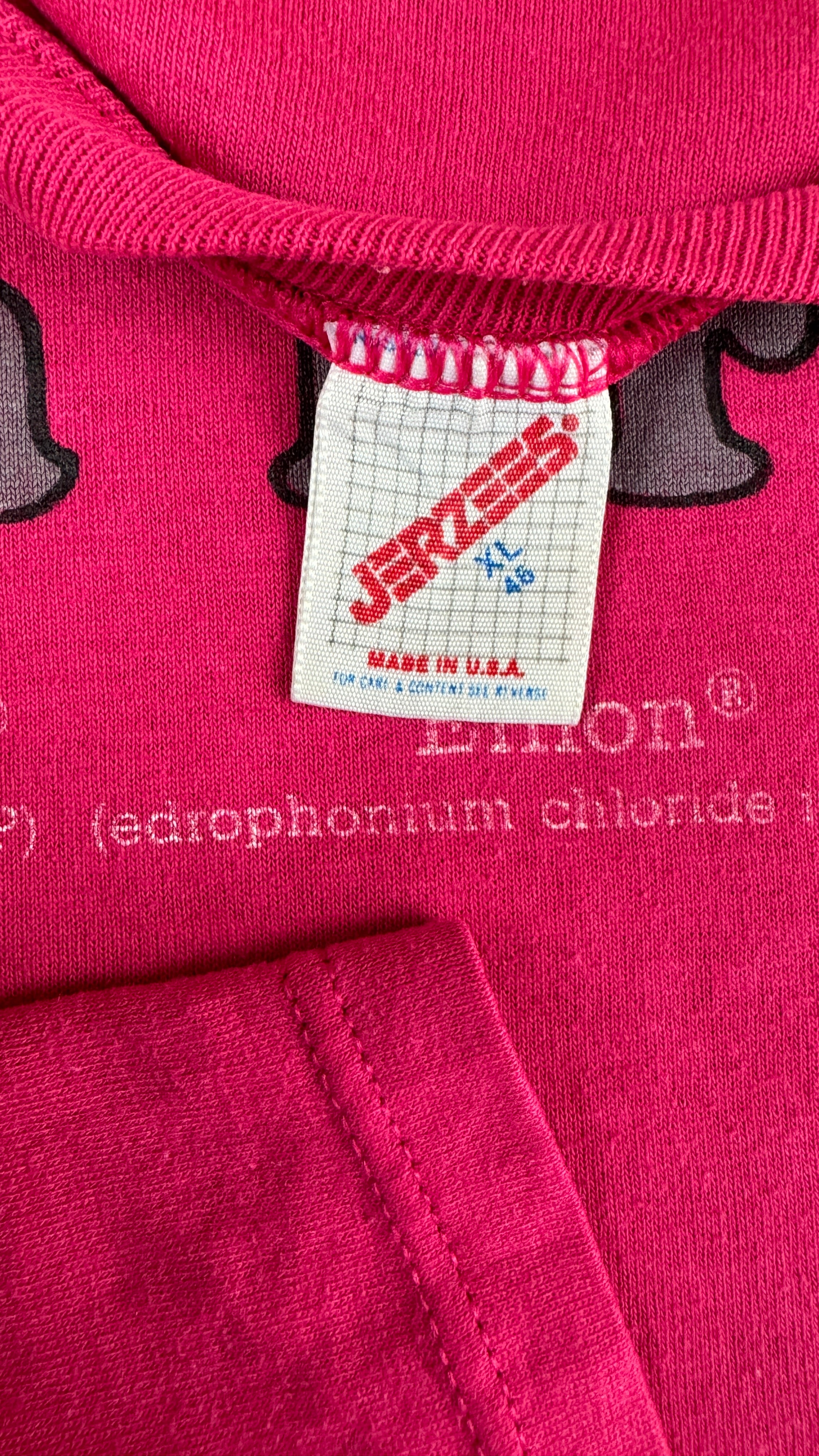 Vintage Jerzees Shirt 90s Pharma Advertisement "wake up with a friend" Made In USA Rosa XL