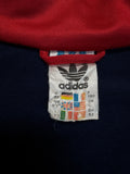 80s Adidas Sportjacke Dunkelblau Rot 52 L