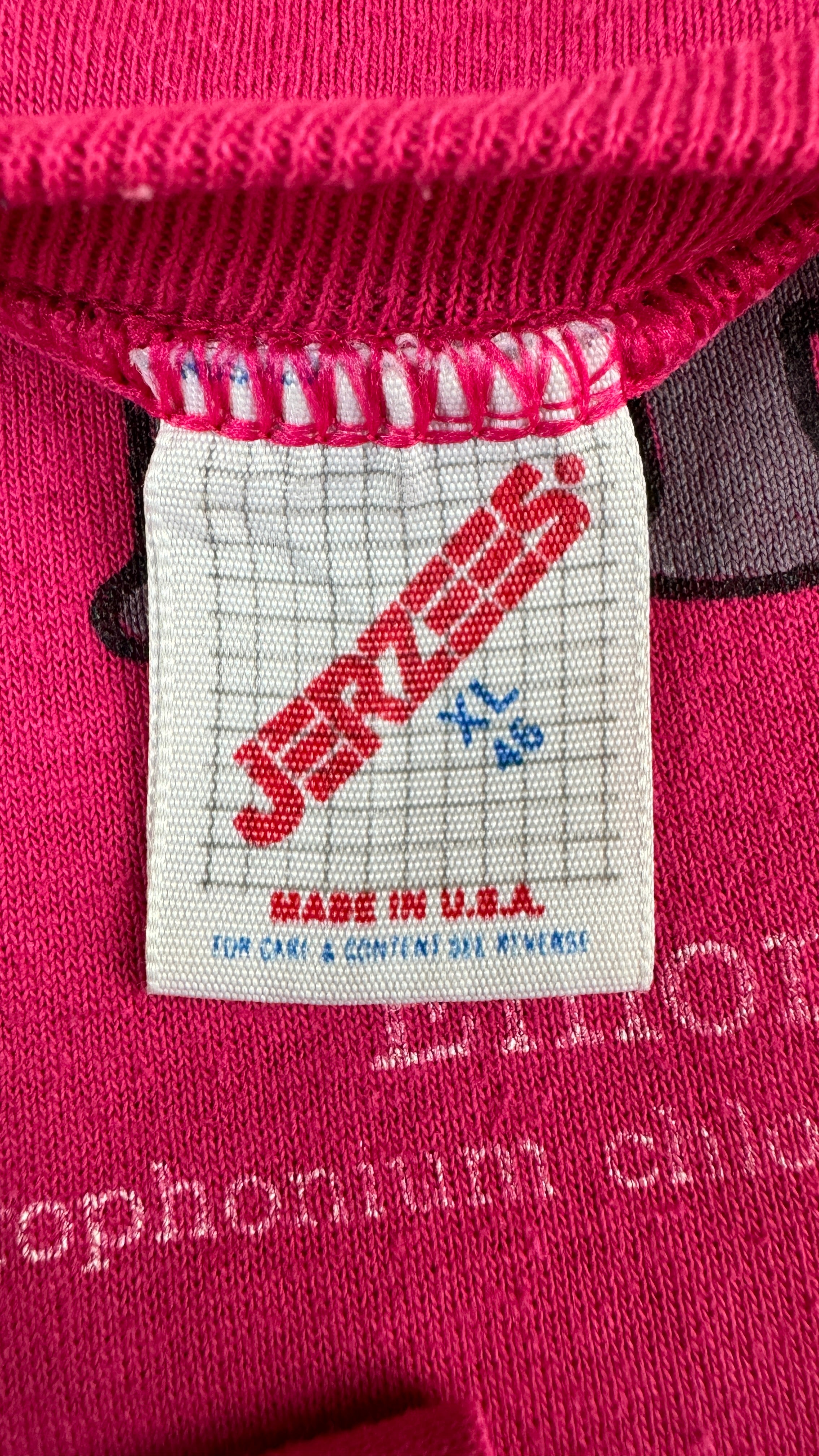 Vintage Jerzees Shirt 90s Pharma Advertisement "wake up with a friend" Made In USA Rosa XL