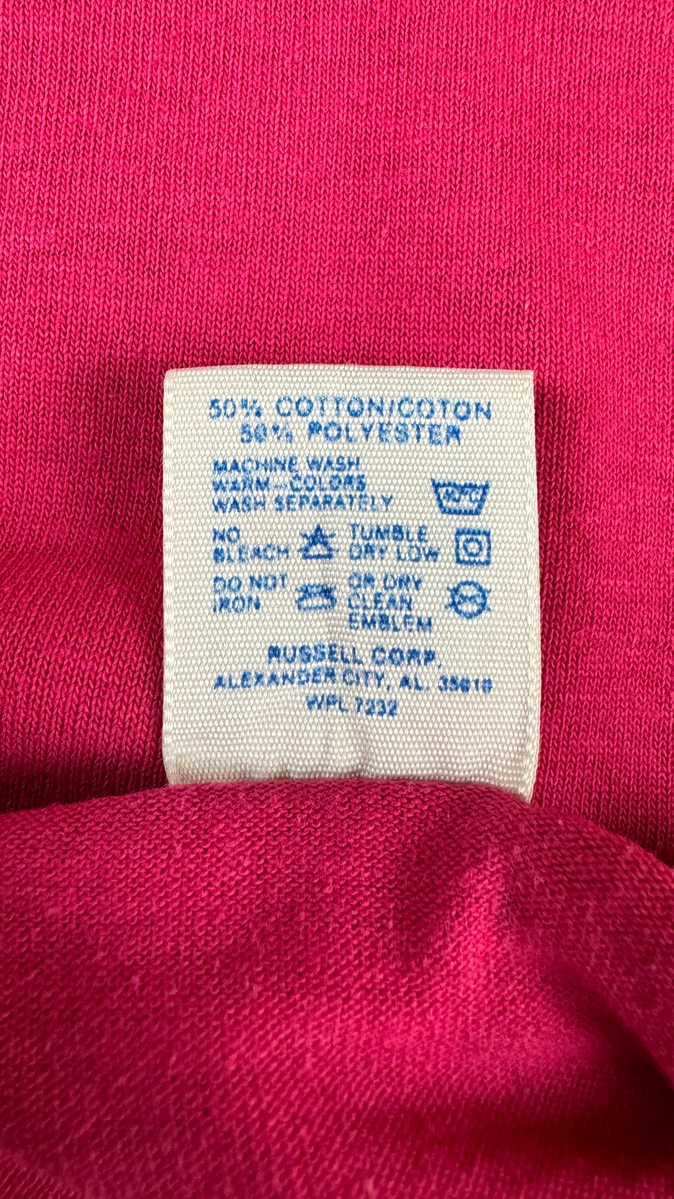 Vintage Jerzees Shirt 90s Pharma Advertisement "wake up with a friend" Made In USA Rosa XL