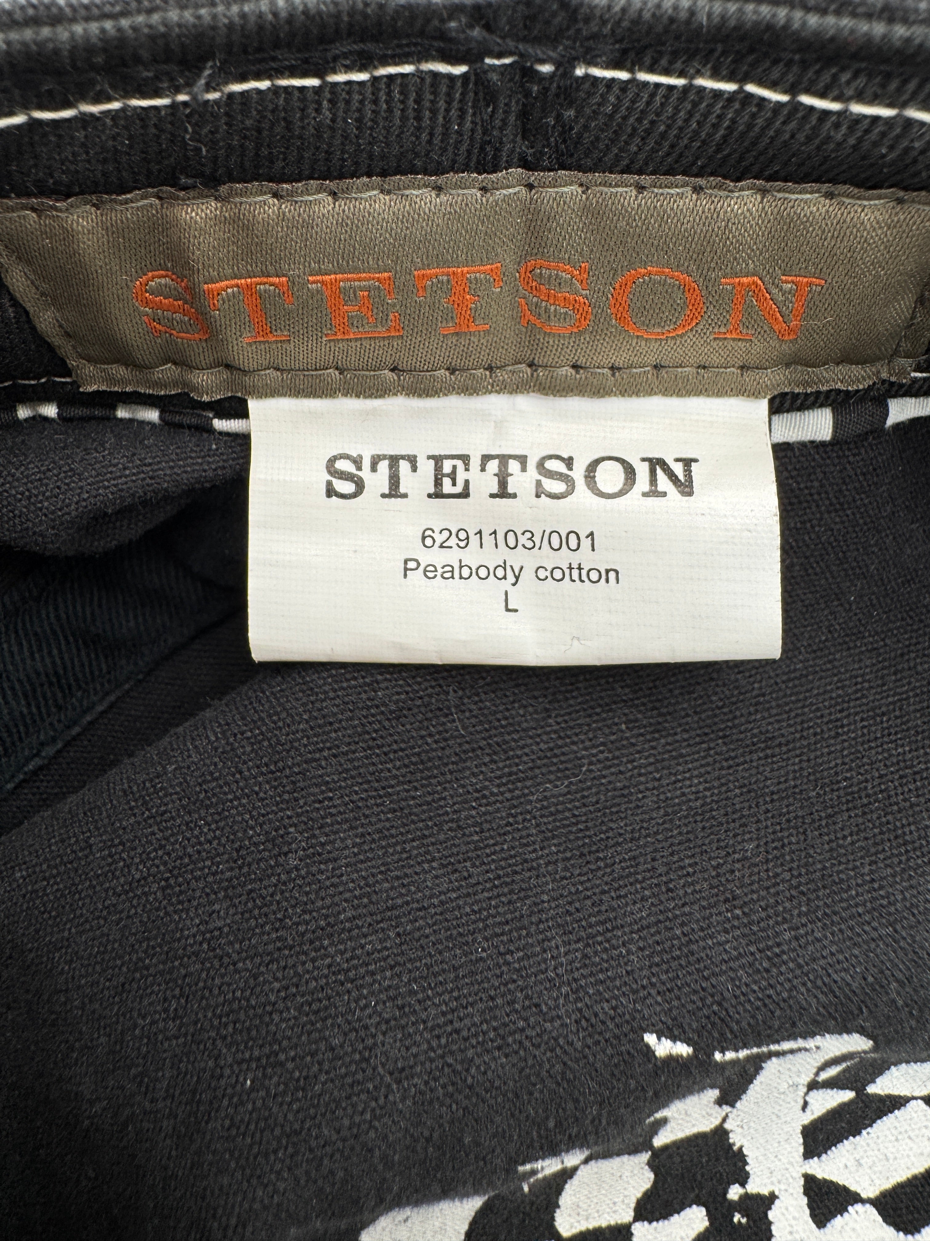 Stetson Military Cap Peabody Cotton Schwarz