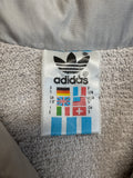 Rare! 80s Adidas Sportjacke "Polizei Trier" Frottee Inlay Grau Blau D5 S-M
