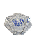 Rare! 80s Adidas Sportjacke "Polizei Trier" Frottee Inlay Grau Blau D5 S-M