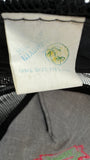 Vintage Hang Loose Cap 90s Hawaiian Headwear Corduroy Schwarz Neon One Size