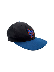90s New Era MLB Cap New York Mets Snapback Made In USA Blau Schwarz