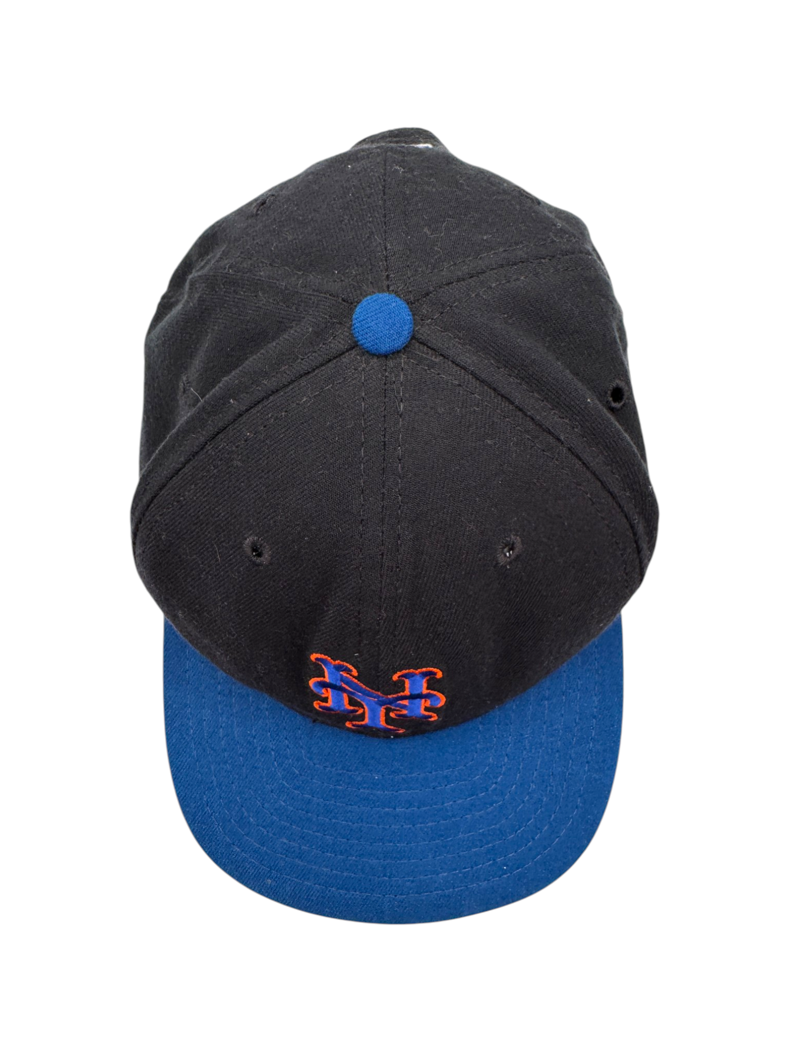 90s New Era MLB Cap New York Mets Snapback Made In USA Blau Schwarz