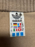Rare! 80s Adidas Sportjacke 30% Schurwolle Made In West Germany Braun 52 L