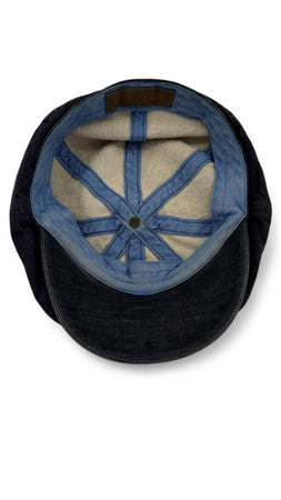 Stetson Schiebermütze Denim Look Dunkelblau