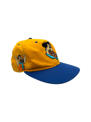 90s American Needle Cap Fred Flinstone Gelb Blau