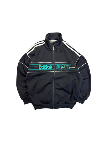 90s Adidas Sportjacke Olympique Marseille (92/93) Template Schwarz D4 S