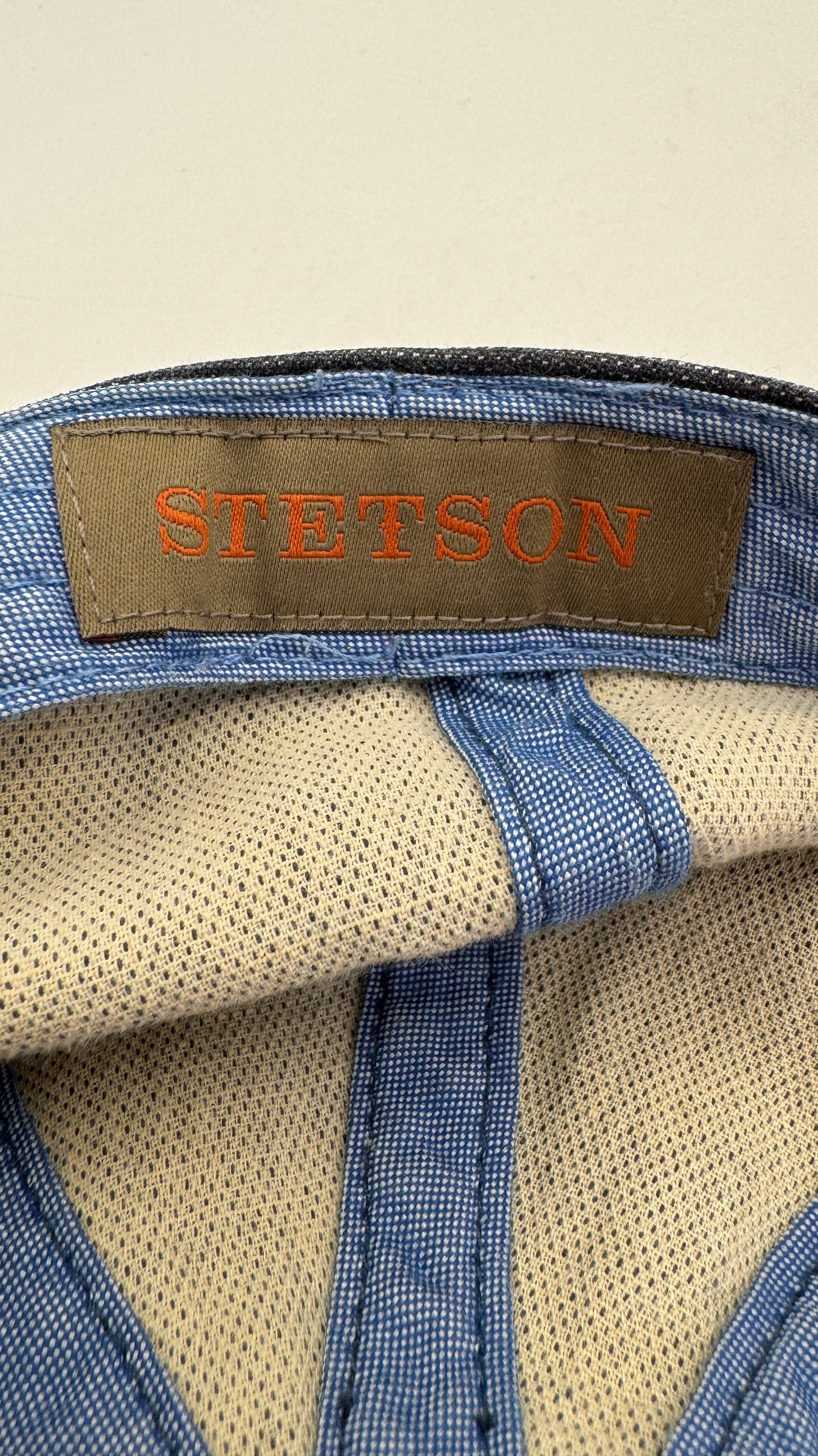 Stetson Schiebermütze Denim Look Dunkelblau