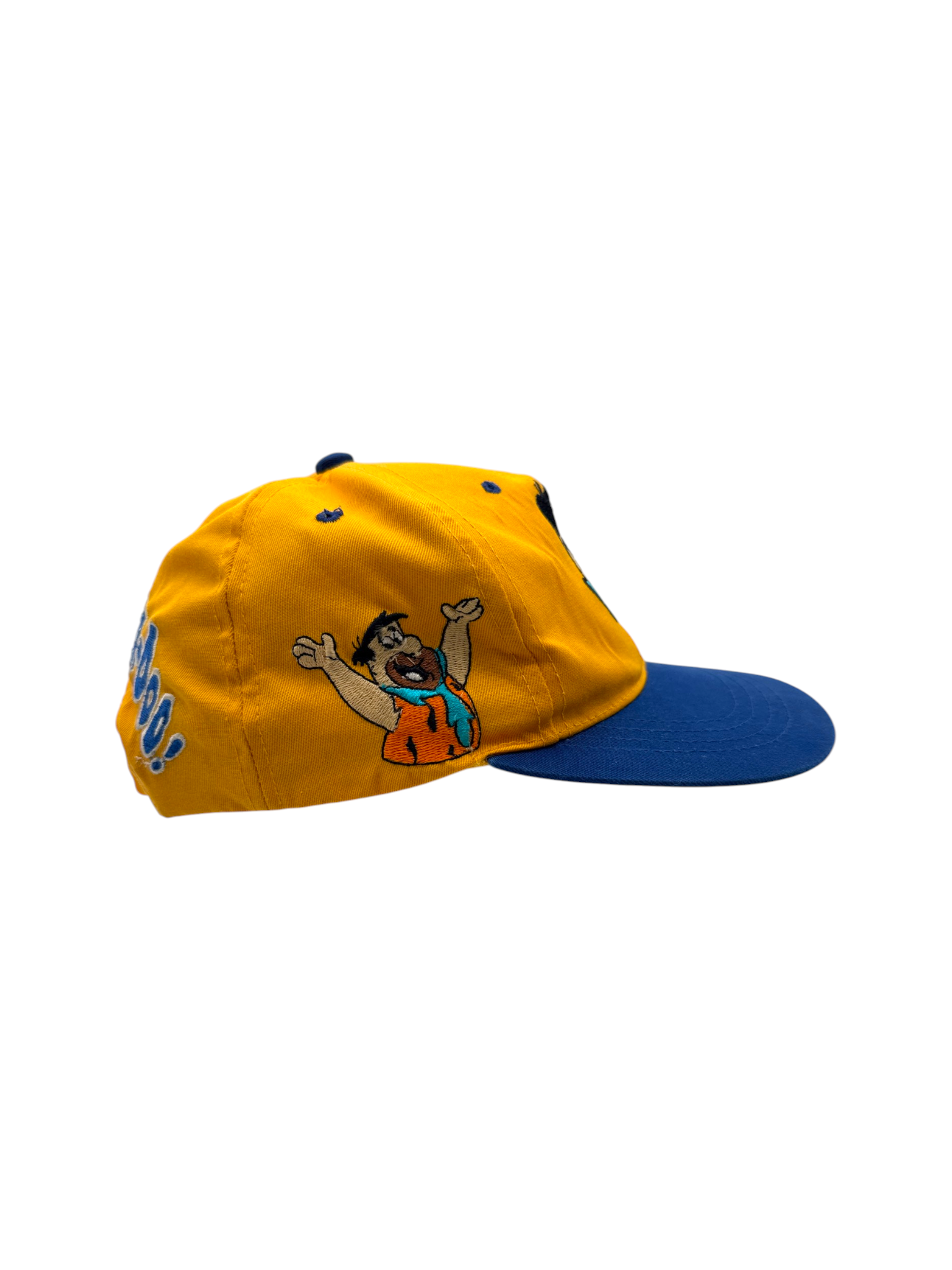 90s American Needle Cap Fred Flinstone Gelb Blau