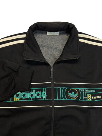 90s Adidas Sportjacke Olympique Marseille (92/93) Template Schwarz D4 S