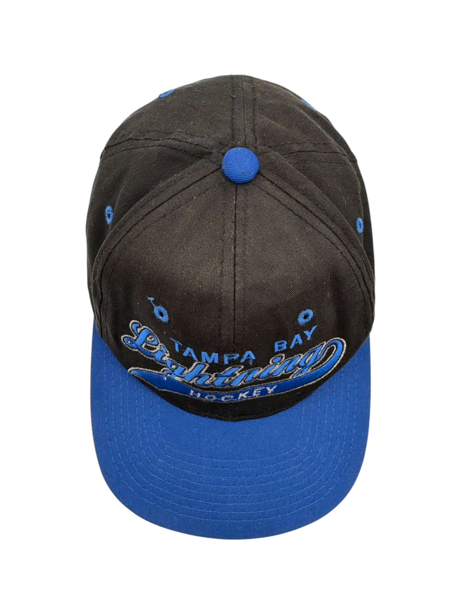 90s Starter NHL Cap Tampa Bay Lightning Made In Korea Schwarz Blau