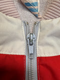 80s Adidas Sportjacke Frottee Inlay Rot Grau D6 M-L