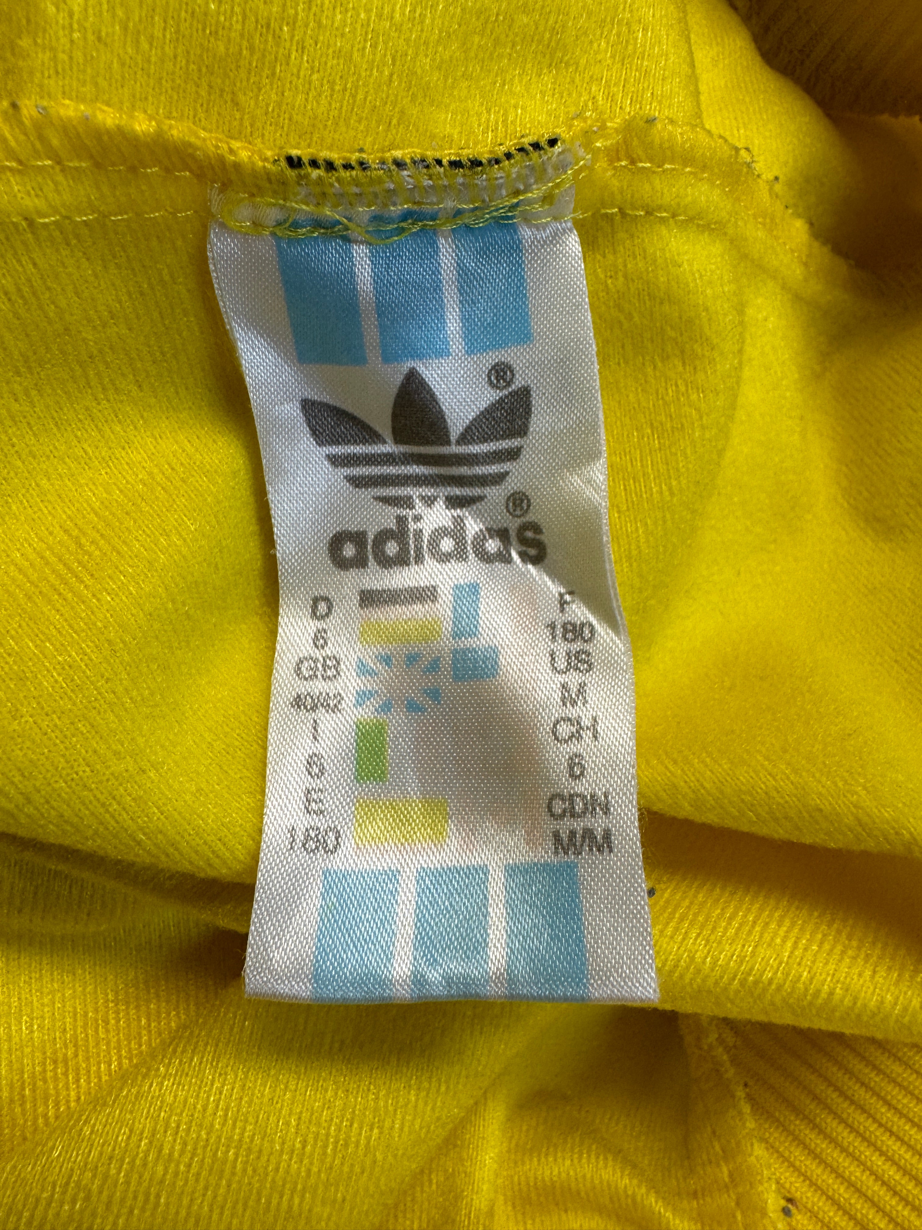 90s Adidas Sportjacke Firebird Gelb D6 M
