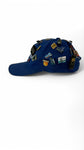 Vintage Nokia Cap Late 90s All Over Pins Blau One Size
