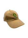 00s John Deere Promo Canvas Cap Metal Clip Strapback Braun