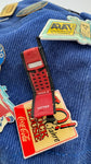 Vintage Nokia Cap Late 90s All Over Pins Blau One Size