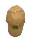 00s John Deere Promo Canvas Cap Metal Clip Strapback Braun