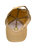 00s John Deere Promo Canvas Cap Metal Clip Strapback Braun