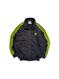 90s Adidas Sportjacke Firebird Schwarz Grün D3 S