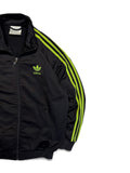 90s Adidas Sportjacke Firebird Schwarz Grün D3 S