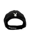 00s Playboy Cap Velcro Strapback Rhinestone Schwarz