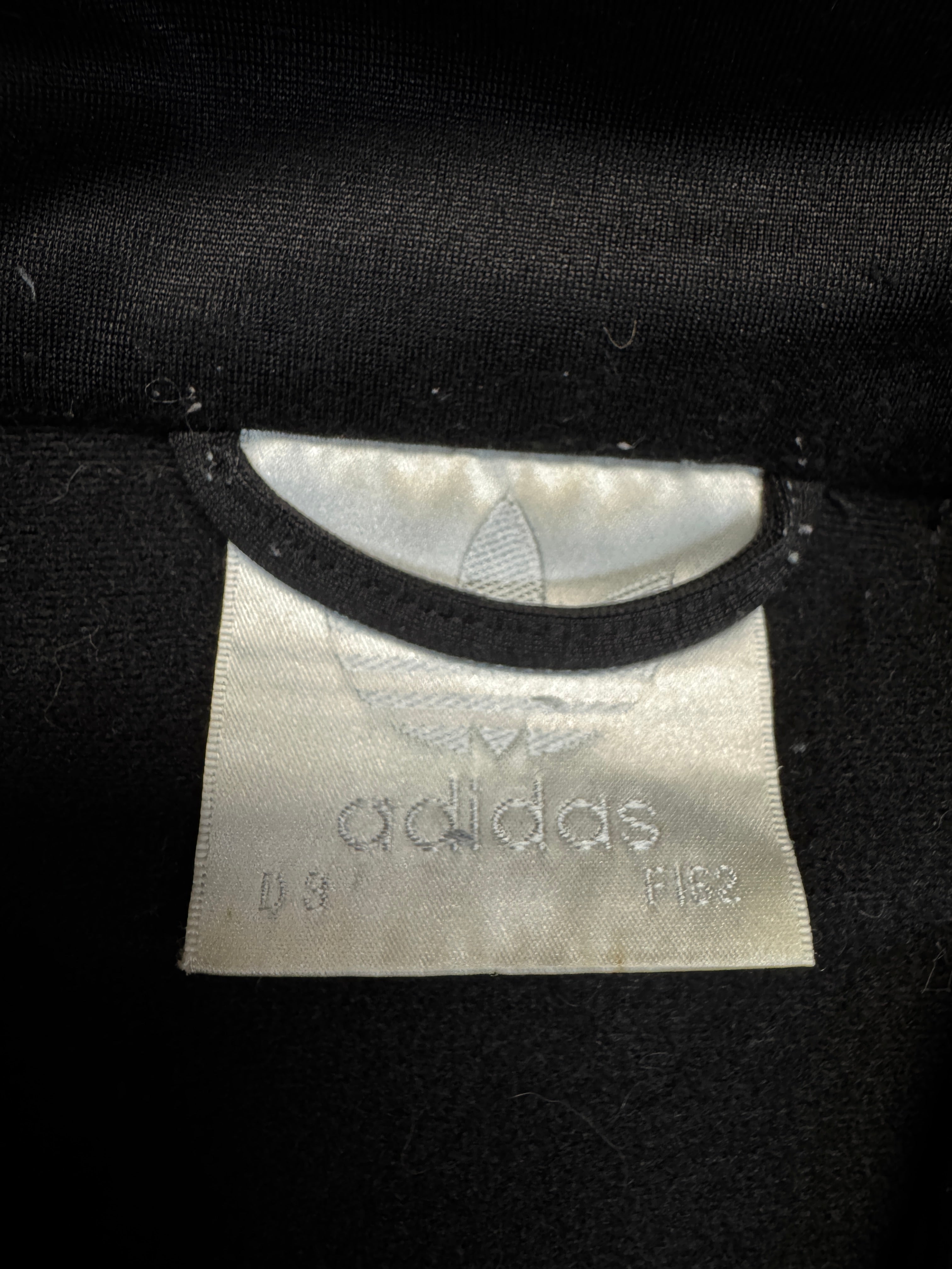 90s Adidas Sportjacke Firebird Schwarz Grün D3 S