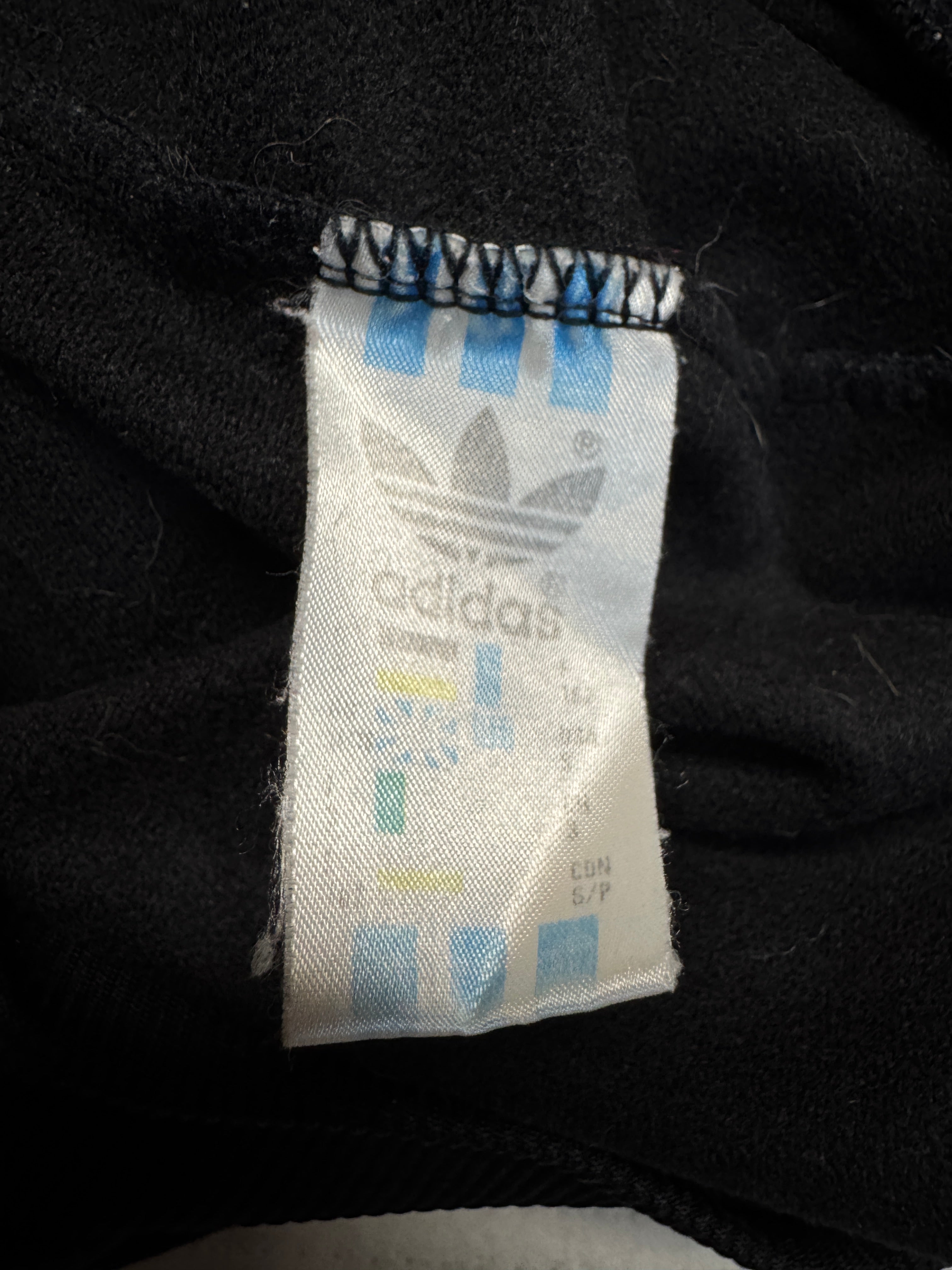 90s Adidas Sportjacke Firebird Schwarz Grün D3 S