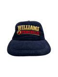 90s Williams Pircher Promo Padded Cord Cap Snapback Dunkelblau