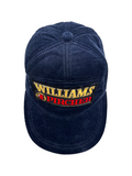 90s Williams Pircher Promo Padded Cord Cap Snapback Dunkelblau