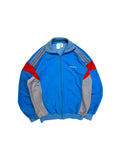 88/89 Adidas By Ventex Sportjacke "Challenger" Trabzon Sport Anthem Velours Made In France Blau Rot 6/50 M
